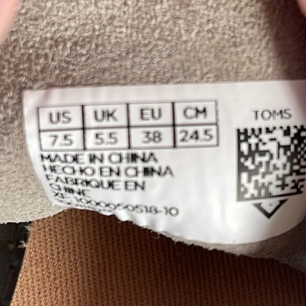 TOMS Lena Desert Taupe Espadrille‎ Sneakers Sz 7.5